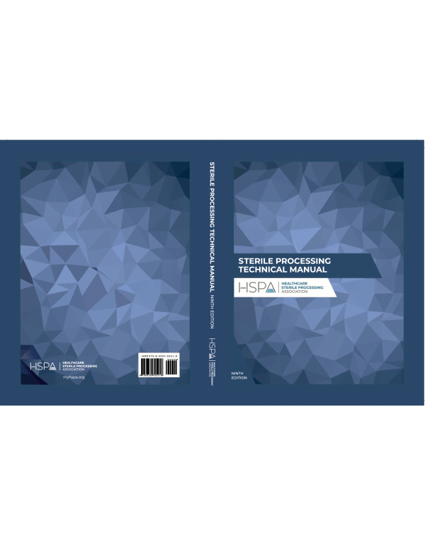 Sterile Processing Technical Manual (CRCST 9th edition) by HSPA | ISBN: 9798350705218 | Buy Online